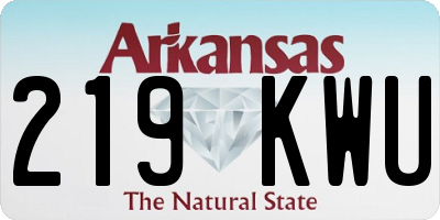 AR license plate 219KWU