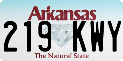 AR license plate 219KWY