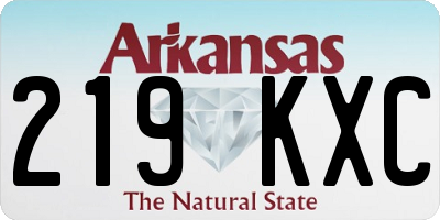 AR license plate 219KXC