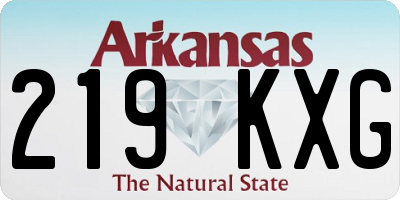 AR license plate 219KXG