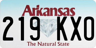 AR license plate 219KXO