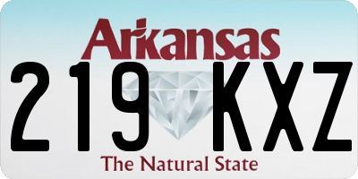 AR license plate 219KXZ