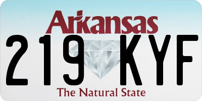 AR license plate 219KYF
