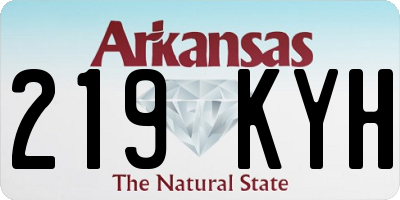 AR license plate 219KYH