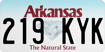AR license plate 219KYK