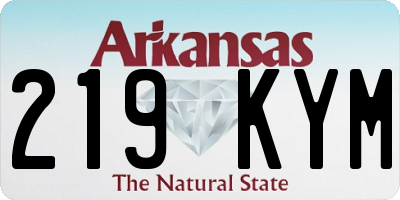 AR license plate 219KYM