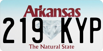 AR license plate 219KYP