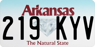 AR license plate 219KYV