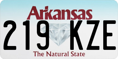 AR license plate 219KZE