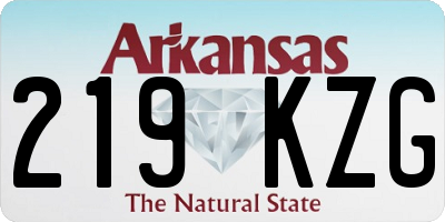AR license plate 219KZG