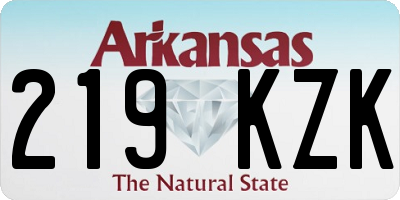 AR license plate 219KZK