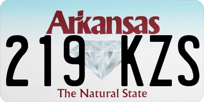 AR license plate 219KZS