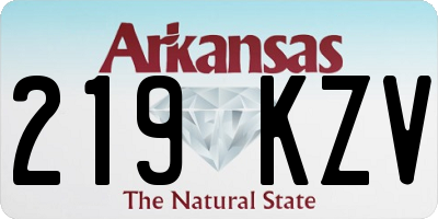 AR license plate 219KZV