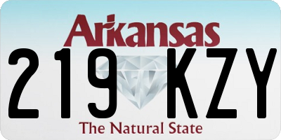 AR license plate 219KZY