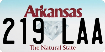 AR license plate 219LAA