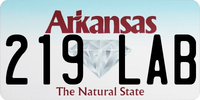 AR license plate 219LAB