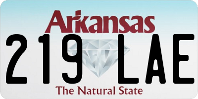 AR license plate 219LAE