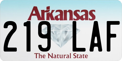 AR license plate 219LAF