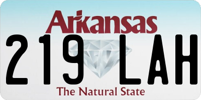 AR license plate 219LAH