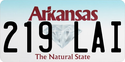 AR license plate 219LAI