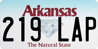 AR license plate 219LAP