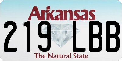 AR license plate 219LBB
