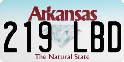 AR license plate 219LBD