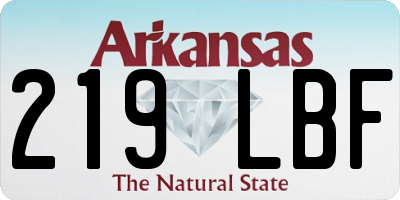 AR license plate 219LBF