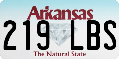 AR license plate 219LBS