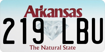 AR license plate 219LBU