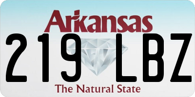 AR license plate 219LBZ