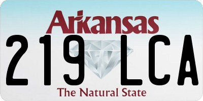 AR license plate 219LCA