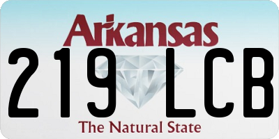 AR license plate 219LCB