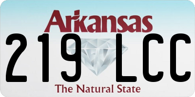 AR license plate 219LCC