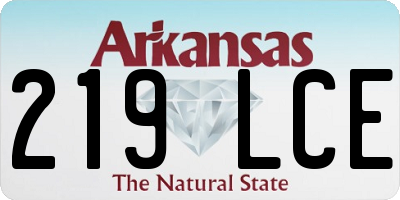 AR license plate 219LCE