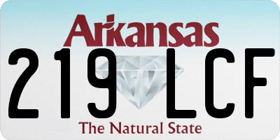 AR license plate 219LCF