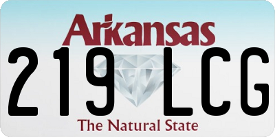 AR license plate 219LCG
