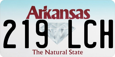 AR license plate 219LCH