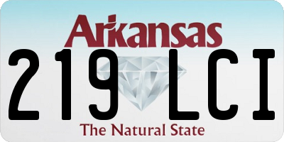 AR license plate 219LCI