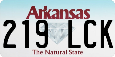 AR license plate 219LCK
