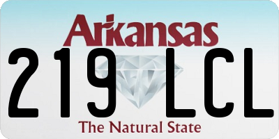 AR license plate 219LCL