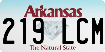 AR license plate 219LCM