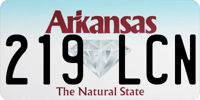 AR license plate 219LCN
