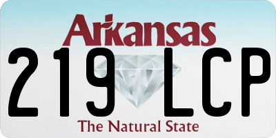 AR license plate 219LCP