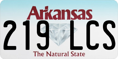 AR license plate 219LCS