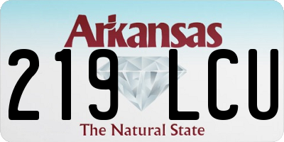 AR license plate 219LCU
