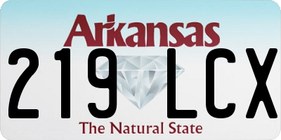 AR license plate 219LCX
