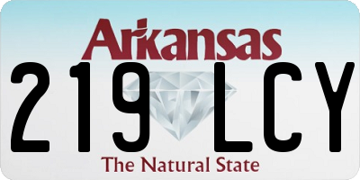 AR license plate 219LCY