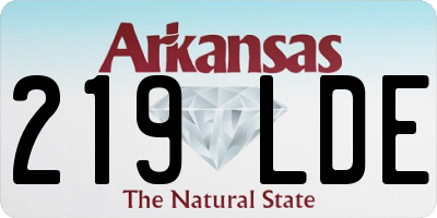 AR license plate 219LDE