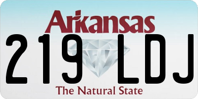 AR license plate 219LDJ